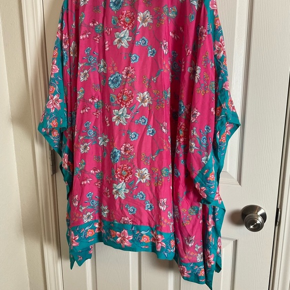 VINTAGE Tolani Collection Women's Kimono Floral Multicolor 3X Bohemian 90s - Picture 7 of 11